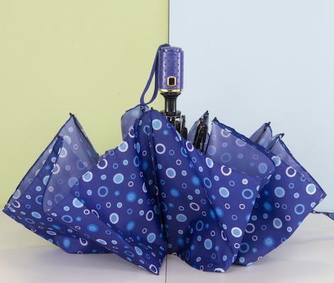 デジタル印刷の金属シャフト 3 倍の女性の傘