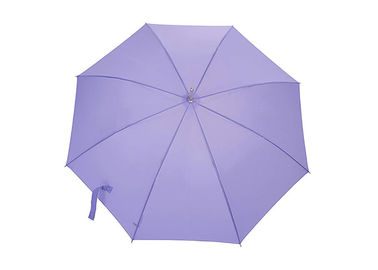 紫色アルミニウム シャフト23インチの傘の自動車開いた簡単なライトJ形のハンドル
