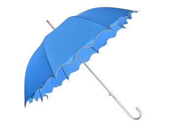 昇進のギフトの傘のStandsardのサイズ アルミニウム フレームを印刷する青い透かし