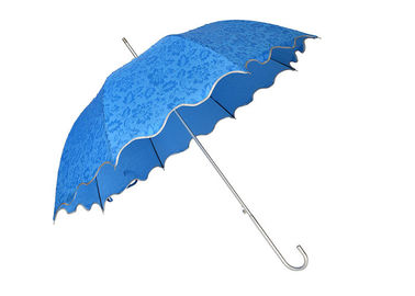 昇進のギフトの傘のStandsardのサイズ アルミニウム フレームを印刷する青い透かし