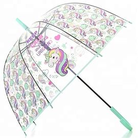 ギフトのドーム様式の透明なユニコーンの傘、明確なプラスチック泡傘