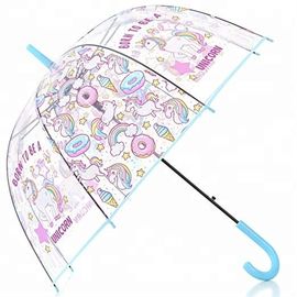 ギフトのドーム様式の透明なユニコーンの傘、明確なプラスチック泡傘