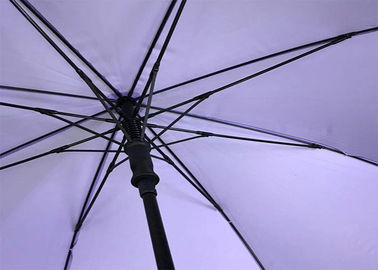 自動長いシャフトの紫色のゴルフ傘、防風のゴルフ傘27のインチ8 パンネル