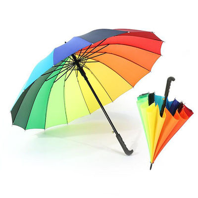 BSCIのまっすぐなハンドルの虹25&quot; *16kの自動車の開いた近い傘