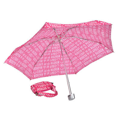 ピンクの手紙は三重の折るアルミニウム傘を模造する