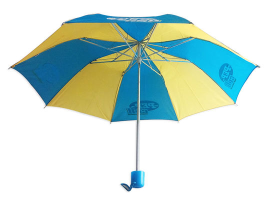 8mmの金属シャフトが付いている防水防風の折る傘