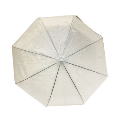 Jはプラスチック ハンドル透明なPOEの傘を形づける