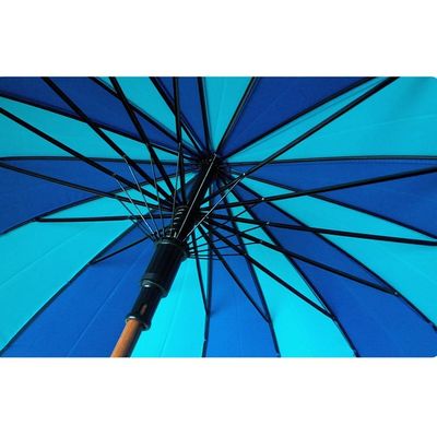 PAHSの自動開いた木のハンドルの防風大きいゴルフ傘