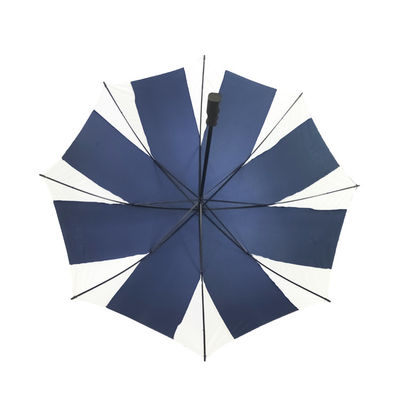 8つのガラス繊維の骨マニュアル27インチの防風のゴルフ傘