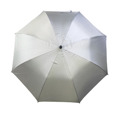 25インチ8Kのガラス繊維 フレームが付いている防風のまっすぐなハンドルの傘