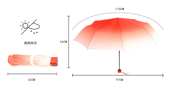 カスタマイズされる3折る小型防風雨傘を密集させなさい