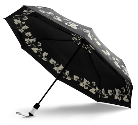 21inの190T繭紬のロゴの印刷を用いる自動3折る傘