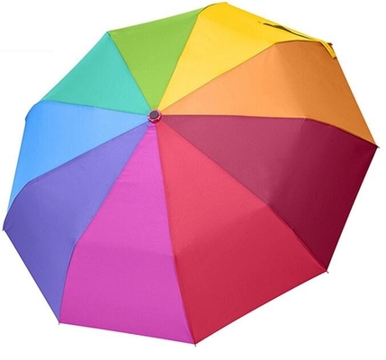SGSの自動開いた、閉鎖したガラス繊維の肋骨の虹色の傘