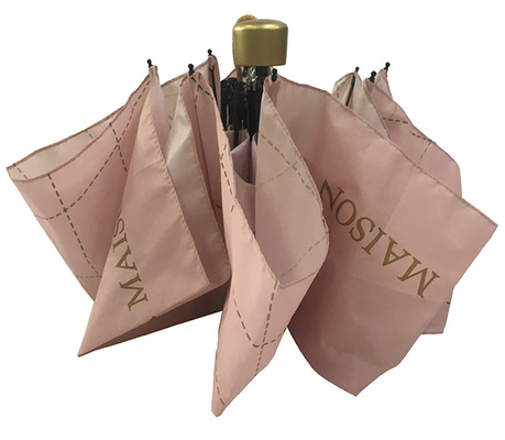 注文の印刷を用いる防風の3つの折目の繭紬マニュアルの開いた傘