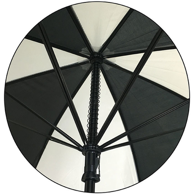 直径130CM金属フレームが付いている190Tポリエステル ゴルフ傘