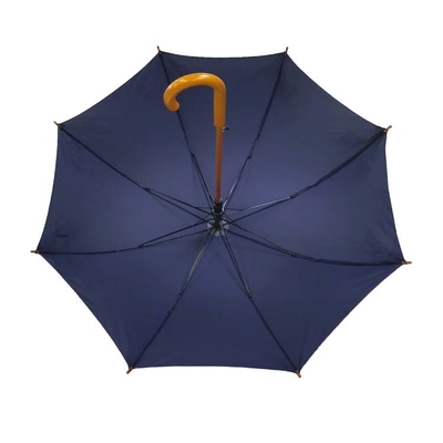 まっすぐなビジネス繭紬のロゴの印刷を用いる木のハンドルの傘