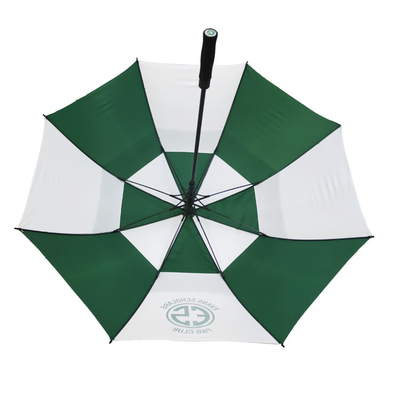 繭紬のエヴァのハンドルが付いている特大嵐のゴルフ傘