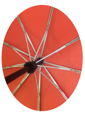 9ガラス繊維の肋骨3の折る繭紬の生地のコンパクト雨傘