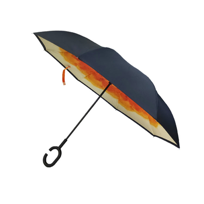 Cのハンドルが付いている繭紬の逆によって逆にされる傘を印刷する完全なデジタル