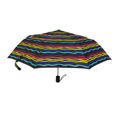 21inの虹の旅行のための防風の3折る傘