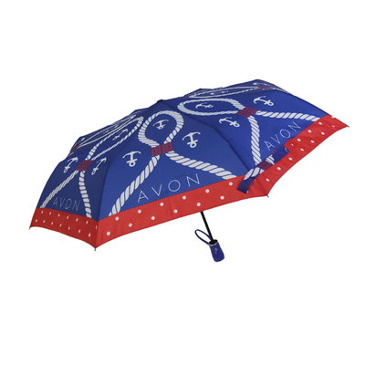 女性のための注文の繭紬の自動開いた防風の3折る傘