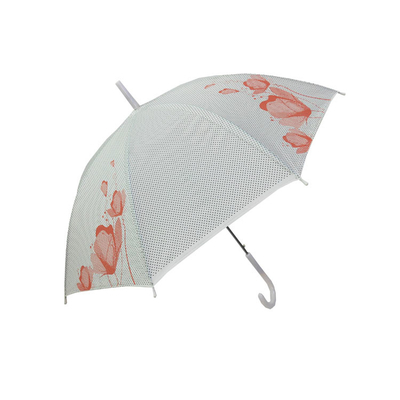 女性防風のまっすぐな傘を印刷するデジタル