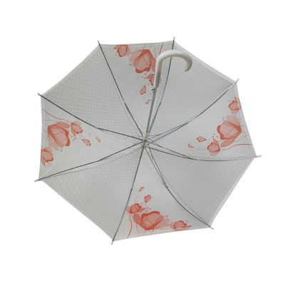 女性防風のまっすぐな傘を印刷するデジタル