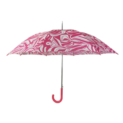 190T繭紬のまっすぐな印刷された広告の傘