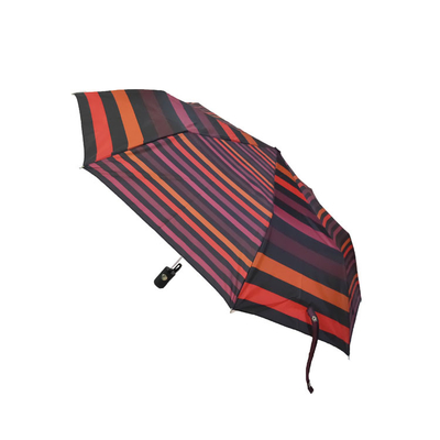 自動開いた近い折る繭紬の防風の縞の傘