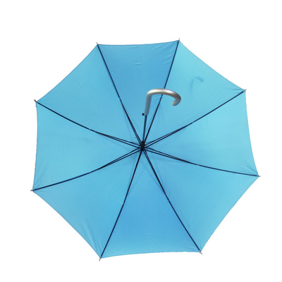 OEMのアルミニウム ハンドルが付いているまっすぐな防水繭紬の傘