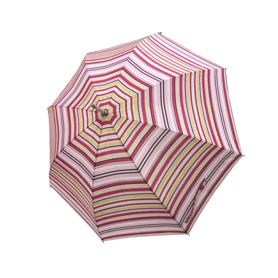 女性のための縞の傘を印刷する23インチの繭紬の生地デジタル