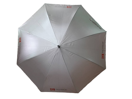 Dia 120cmのガラス繊維 シャフトが付いている自動開いた紫外線コーティングの生地の日傘