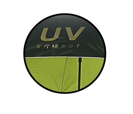 黒色UV防線 ポンジー オートオープン スティック 傘 直径 105cm