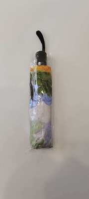 フィンセント・ファン・ゴッホ アート ブラックアウト 3つ折り自動開閉トラベル傘 UV保護と自動開閉機能付き (21インチ-8k)