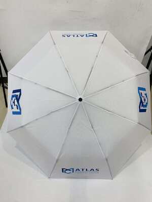 木製のハンドル傘 23 インチ 軽量 3 折り傘