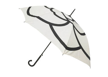 白いコンパクトJの棒の傘、女性自動傘マニュアルの終わり