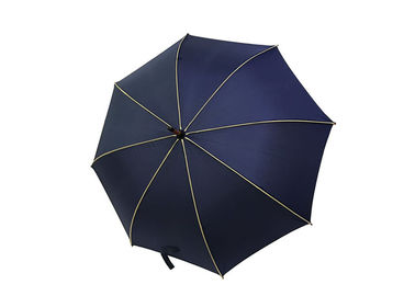 雨輝やきの天候のための耐久メンズ濃紺の傘の木の曲げられたハンドル