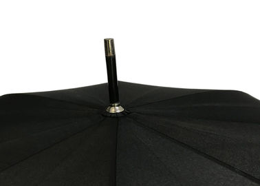 黒いJの棒の木のハンドルの傘ポリエステル生地の軽量の反紫外線