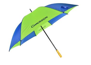 二重Uは金属フレームの昇進のギフトの傘、ゴルフ様式の傘を肋骨で補強します