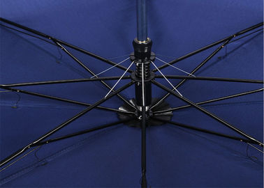 2本の折る注文のロゴのゴルフ傘、Relectiveの配管カバーが付いている雨のためのゴルフ傘