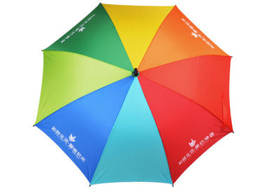 個人化された軽い密集したゴルフ傘の虹色の強い丈夫