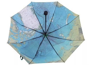 日曜日のカスタマイズされた印刷された3つの折目の傘、小型自動傘または雨