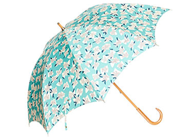 23&quot;まっすぐに木の傘の便利な曲がったハンドルの傘の頭部の設計
