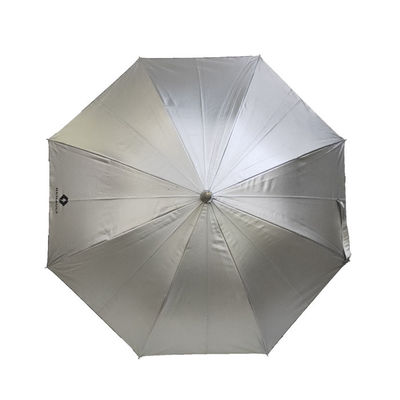 プラスチック ハンドル ポリエステル繭紬の注文のロゴのゴルフ傘