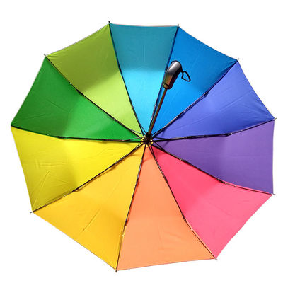 良質の防水完全なマニュアルによって折られる虹の傘