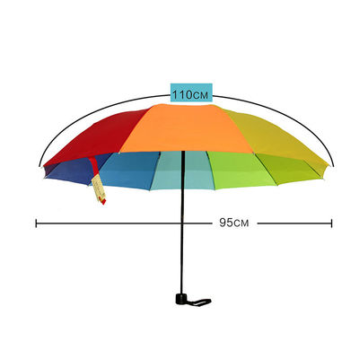 良質の防水完全なマニュアルによって折られる虹の傘