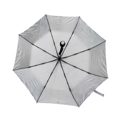 21&quot;銀製の上塗を施してあるポリエステル自動折る傘