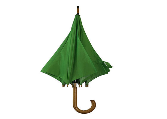 23 Diaインチの102cm繭紬の生地の木のハンドルの傘