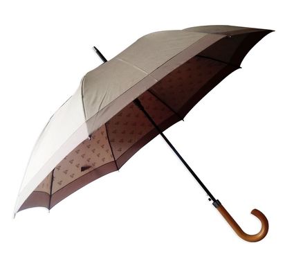 木Jのハンドルの繭紬の生地のコンパクトのゴルフ傘