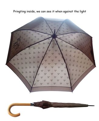 木Jのハンドルの繭紬の生地のコンパクトのゴルフ傘